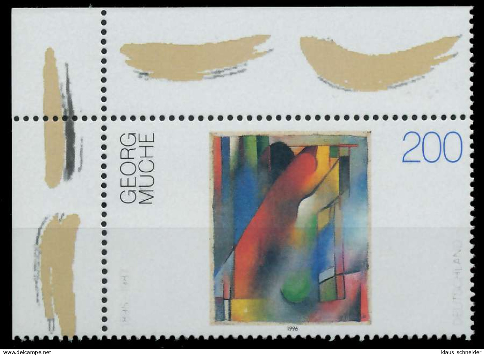 BRD 1996 Nr 1844 Postfrisch ECKE-OLI S7BFA7E - Unused Stamps