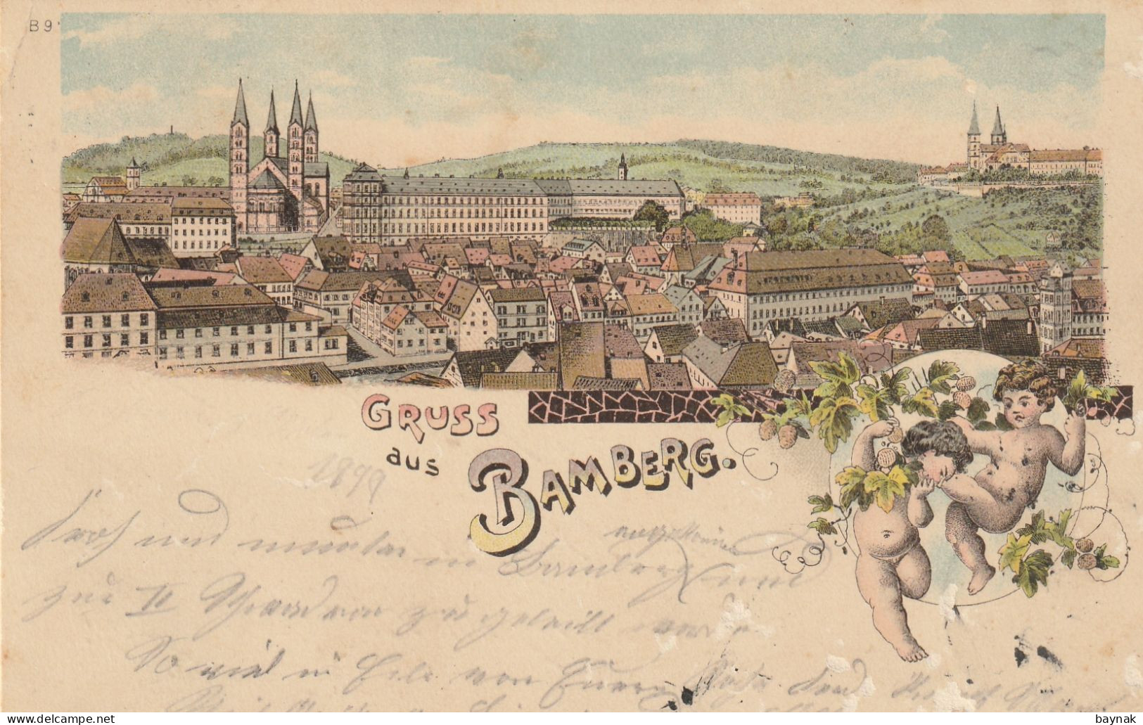 DE370  --  GRUSS AUS BAMBERG  --  LITHO  --  1899 - Bamberg