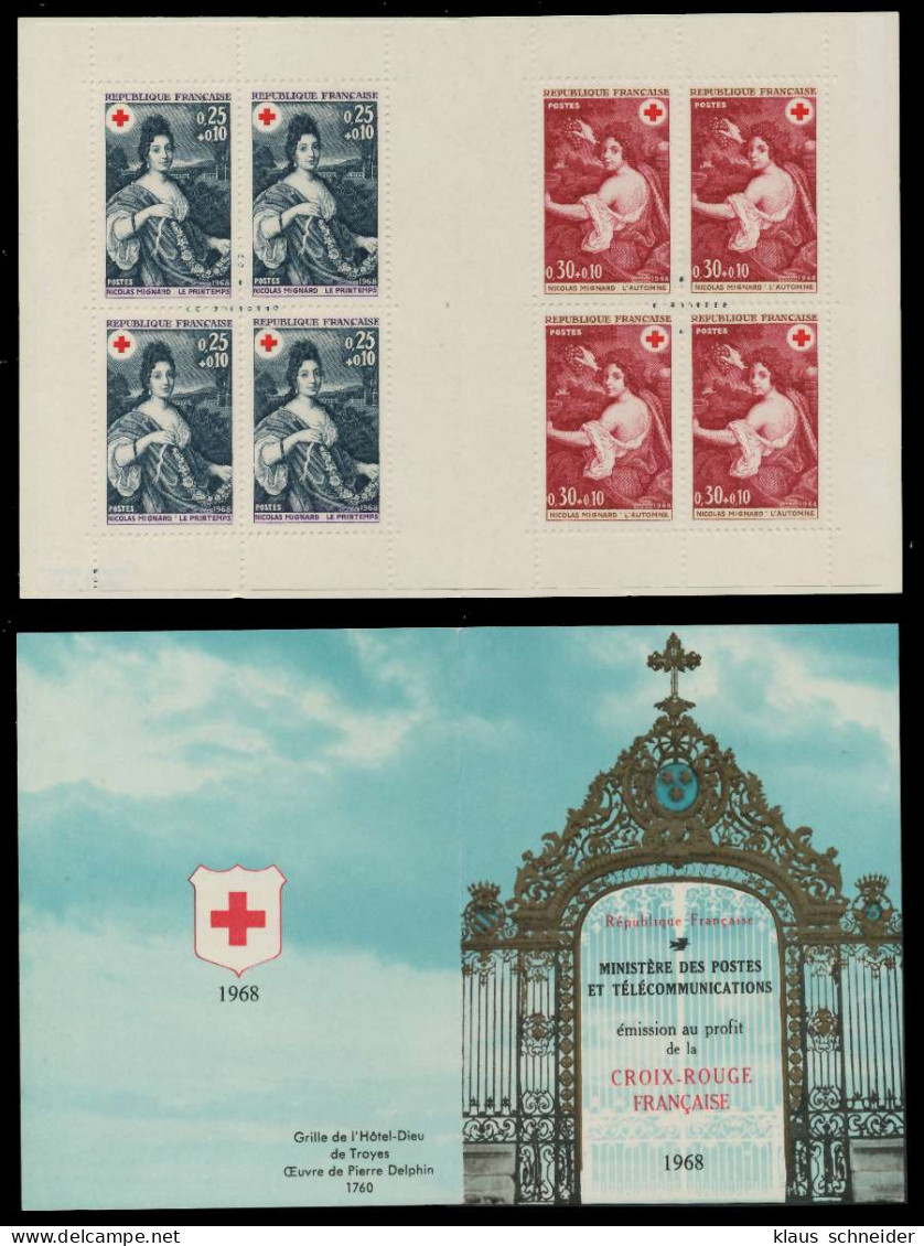 FRANKREICH MARKENHEFTCHEN Nr MH 1647-1648 Postfrisch S019D96 - Croix Rouge