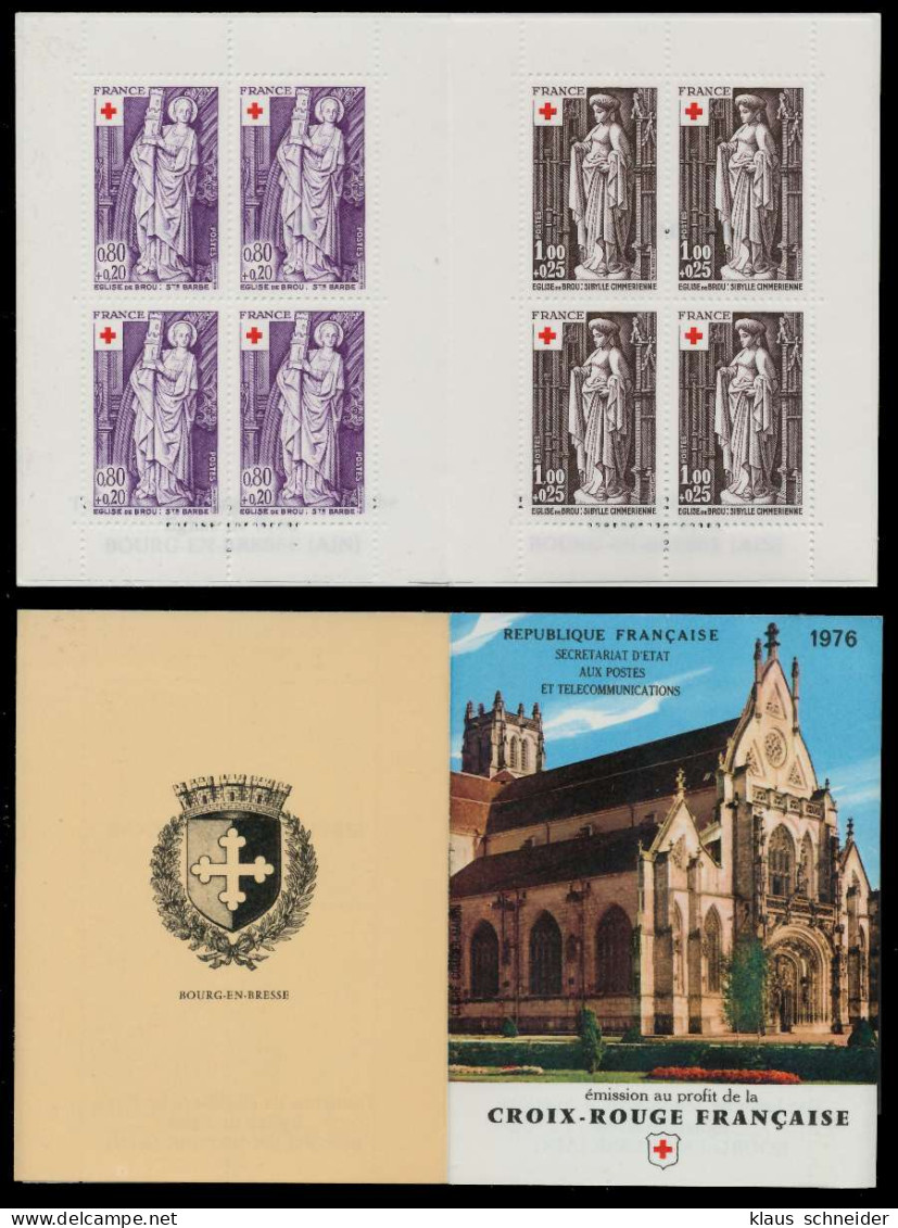 FRANKREICH MARKENHEFTCHEN Nr MH 2001-2002 Postfrisch S01A6EE - Rotes Kreuz