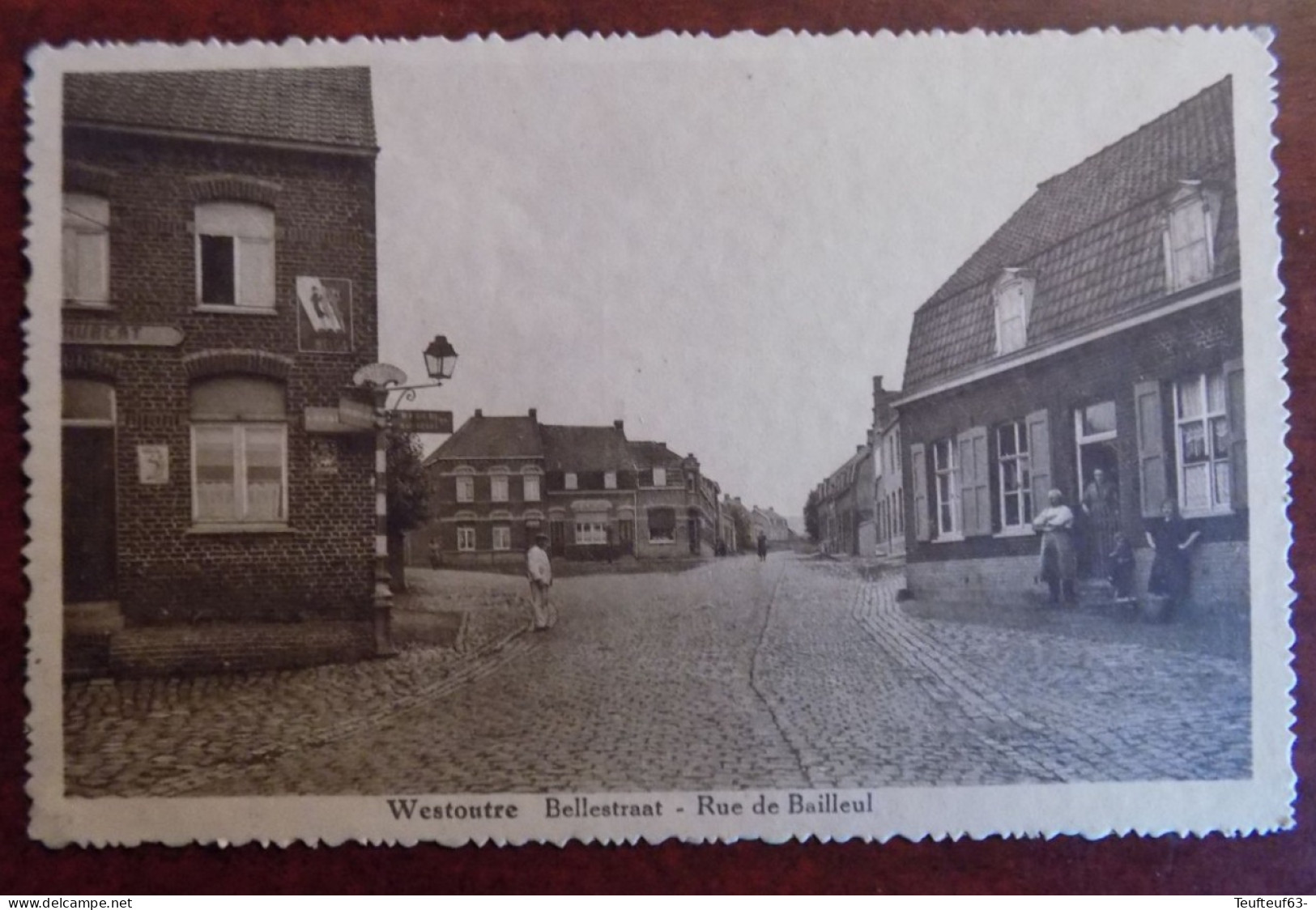 Cpa Westroutre : Bellestraat - Rue A. Bailleul - Heuvelland