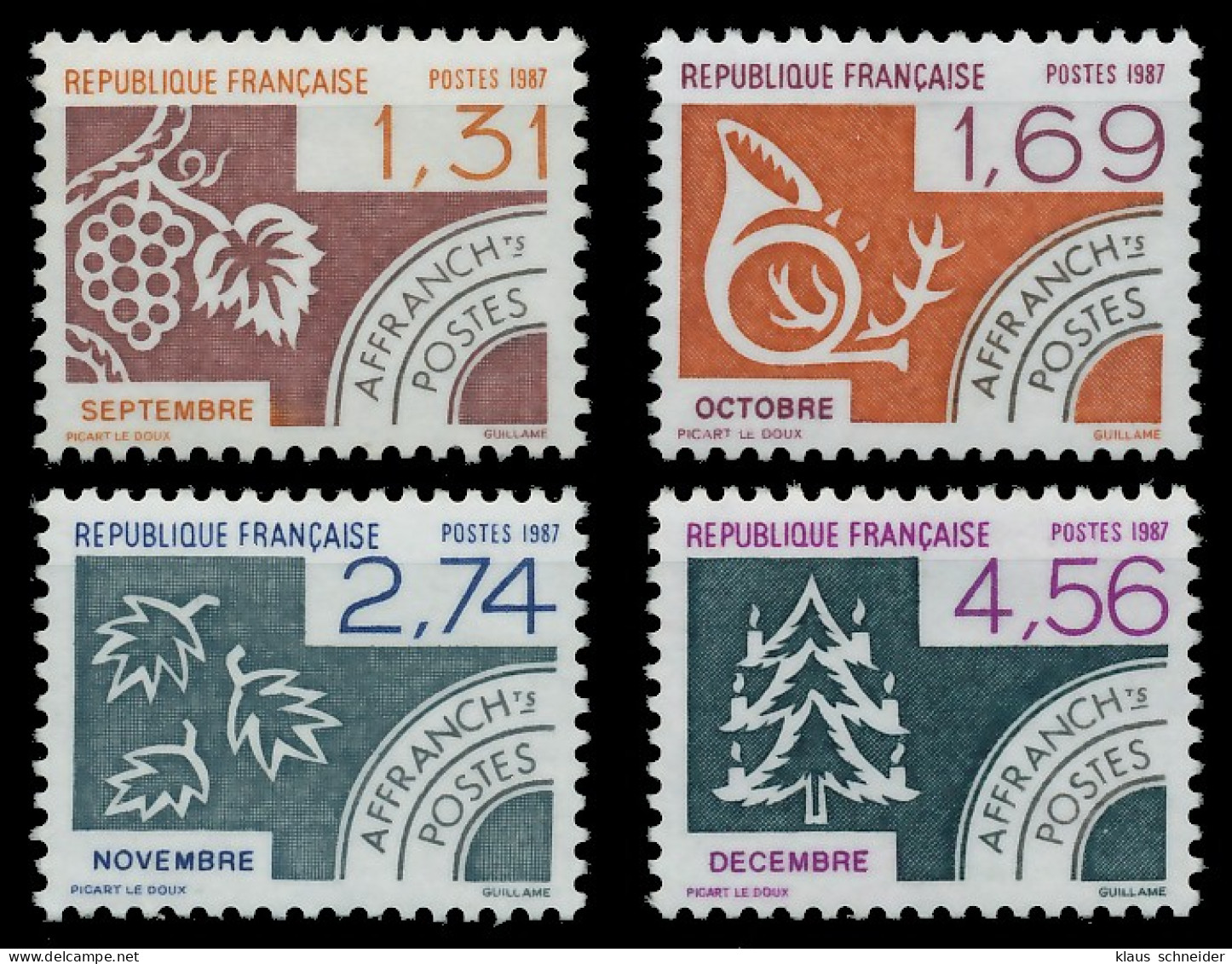 FRANKREICH 1987 Nr 2588-2591 Postfrisch X87186A - Ungebraucht