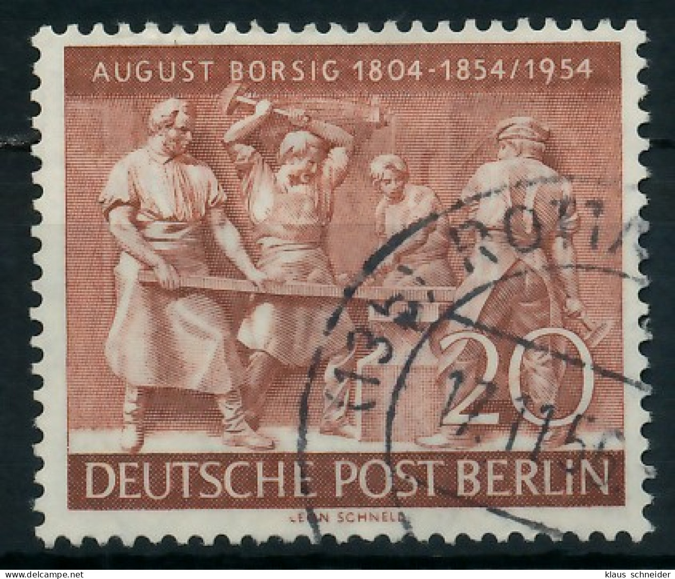 BERLIN 1954 Nr 125 Gestempelt X8732F6 - Usados