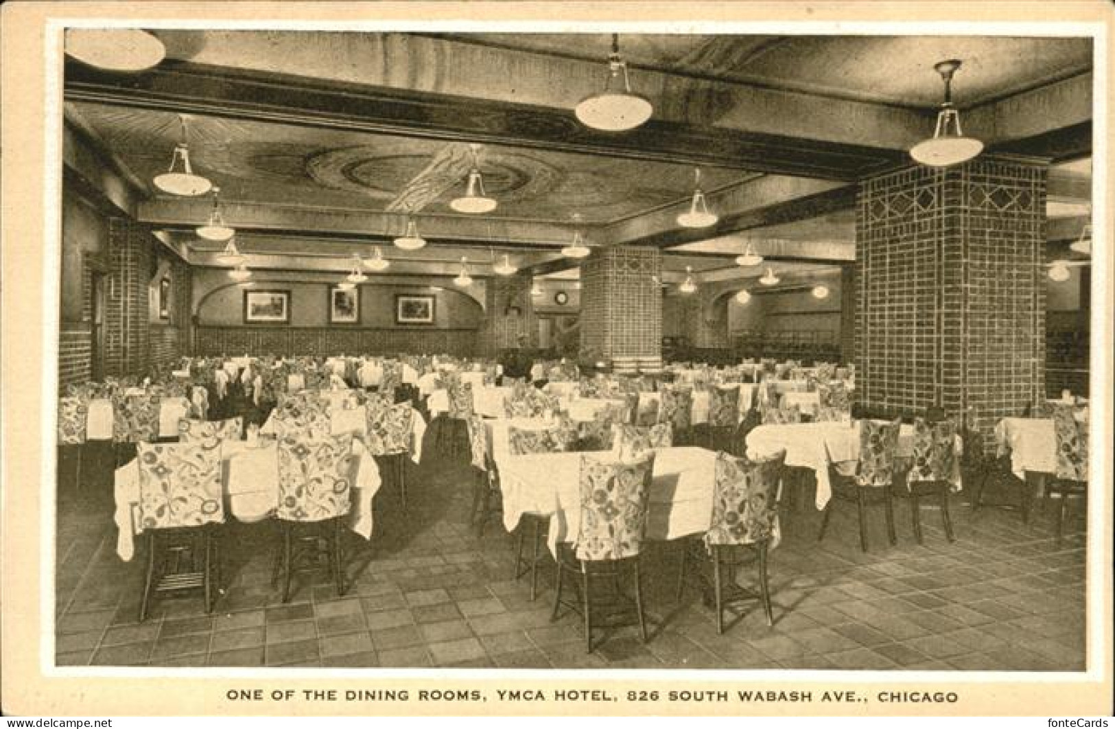 11268730 Chicago_Heights Dining Room YMCA Hotel South Wabash - Autres & Non Classés