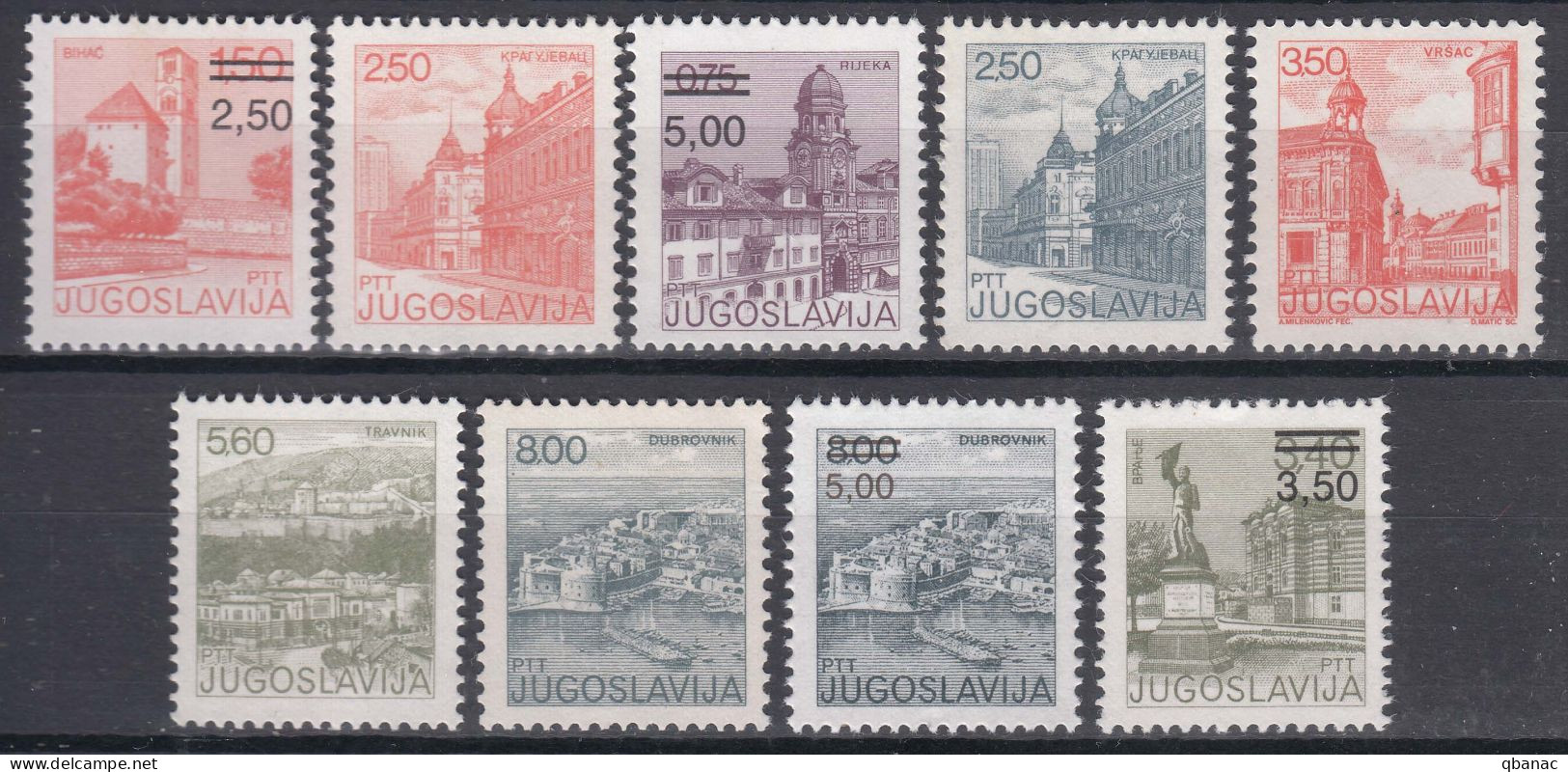 Yugoslavia Republic 1980,1981 Complete Definitive Stamps, Mint Never Hinged - Unused Stamps