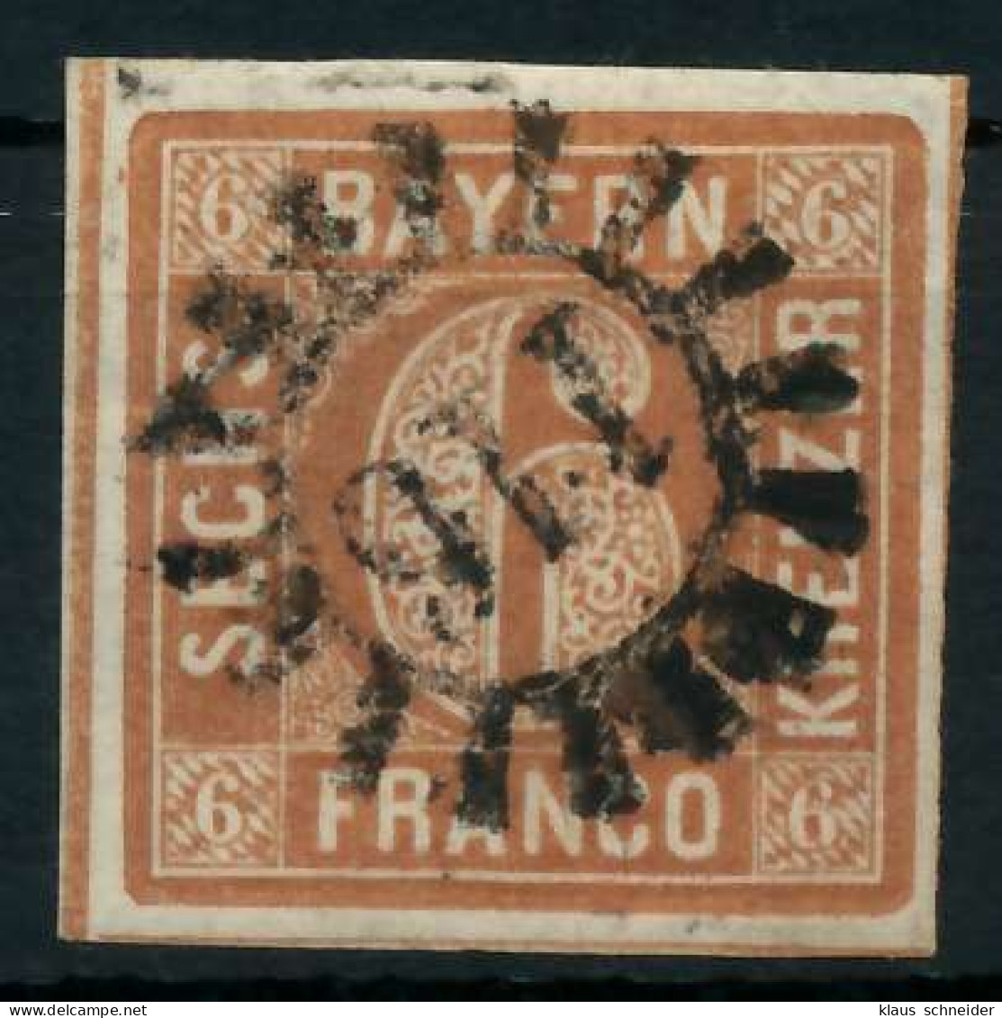 BAYERN MÜHLRADSTEMPEL AUF Nr 4II GMR 116 ZENTR- X87C19E - Used