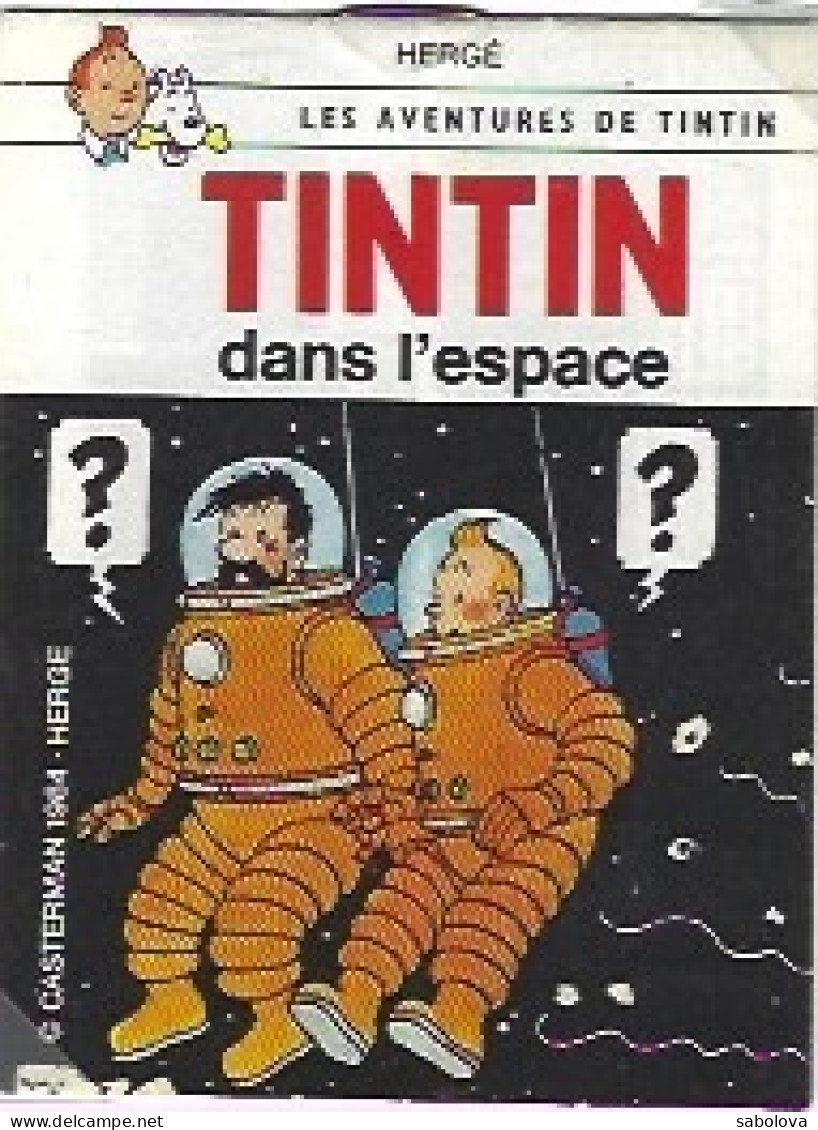 Tintin Dans L'espace Mini Album Scotch 1984 - Sonstige & Ohne Zuordnung