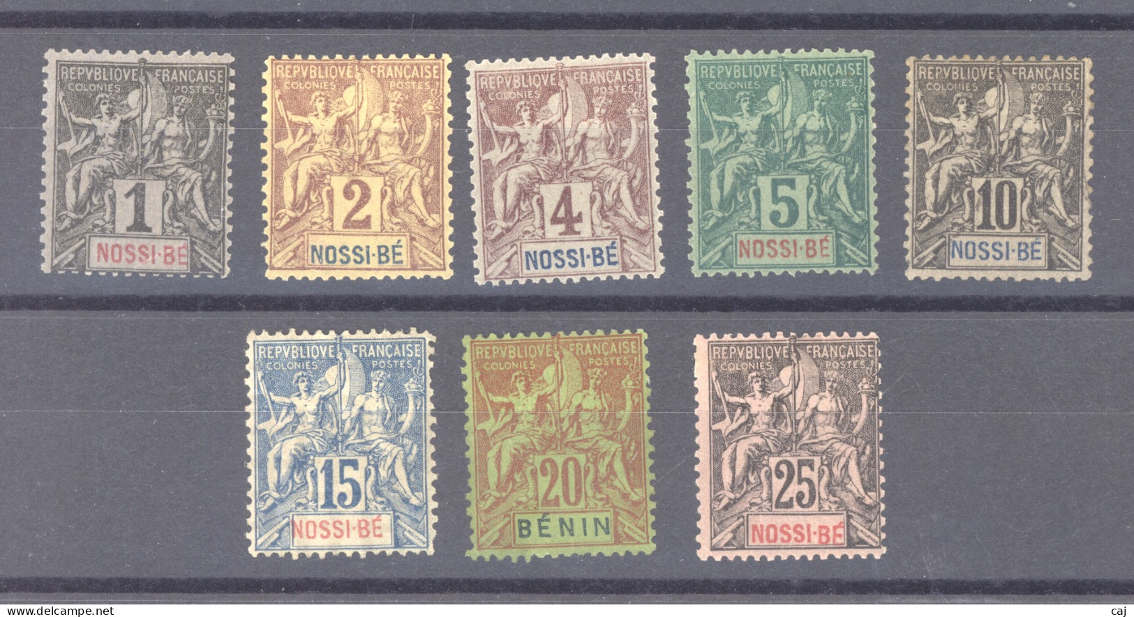 Nossi-Bé  :  Yv  27-34  * - Unused Stamps