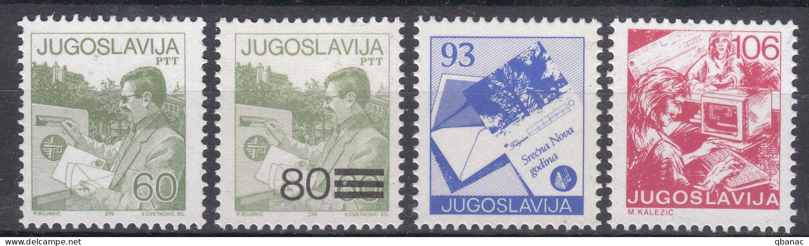 Yugoslavia Republic 1987 Definitive Stamps, Mint Never Hinged - Unused Stamps