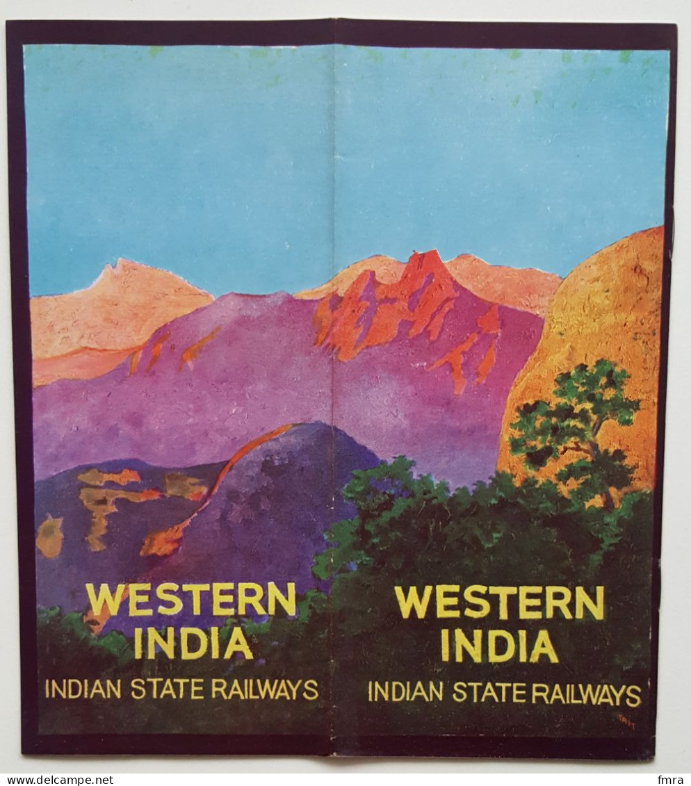WESTERN INDIA Indian State Railways - L'INDE En Train - Ancien Document 12 Pp. (20,8 X 23,3 Cm) /GP81 - Dépliants Touristiques