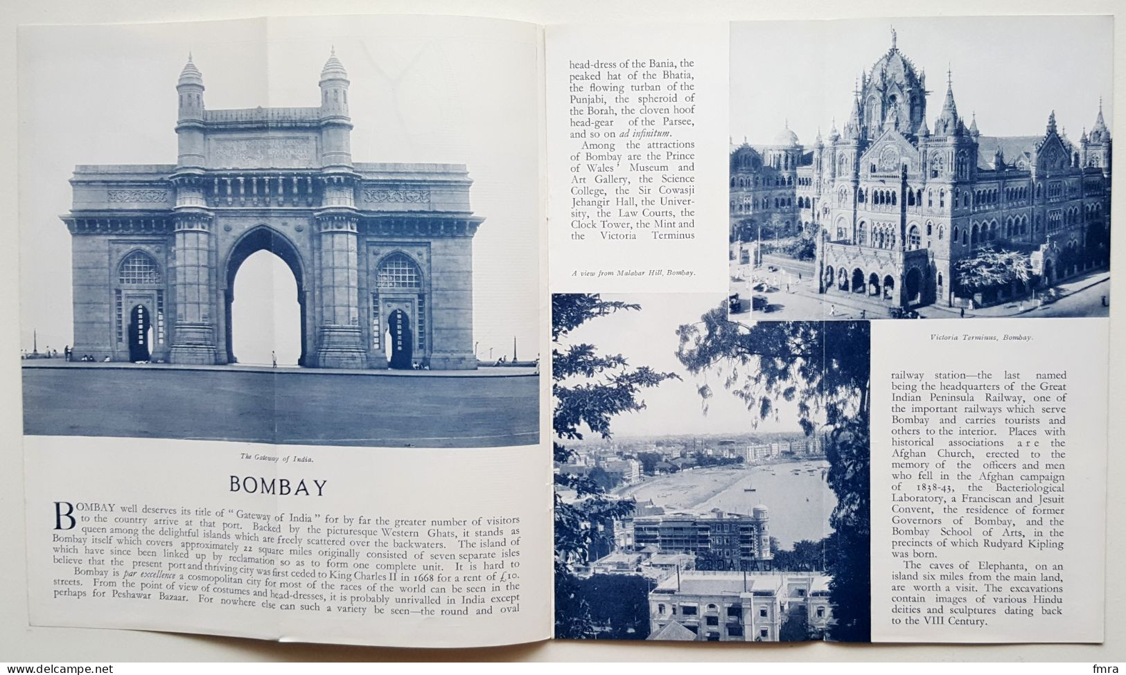 WESTERN INDIA Indian State Railways - L'INDE En Train - Ancien Document 12 Pp. (20,8 X 23,3 Cm) /GP81 - Tourism Brochures
