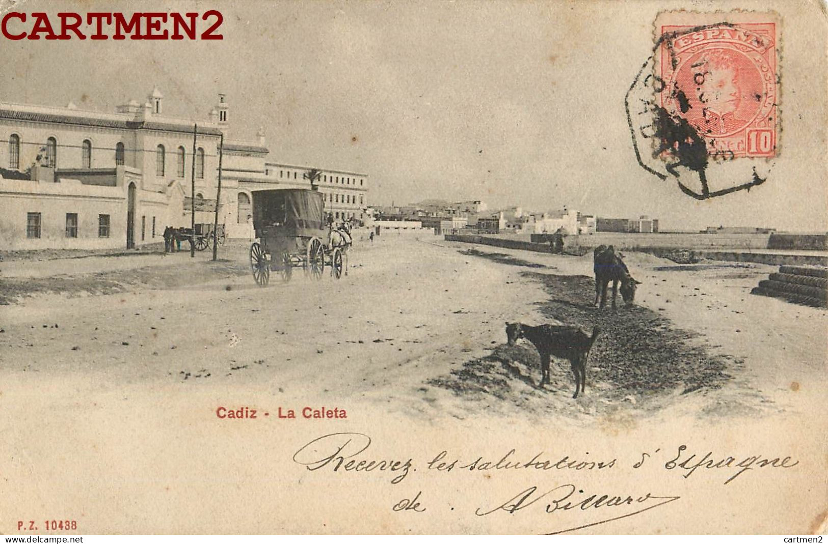 CADIZ LA CALETA CADIX ESPANA 1900 - Cádiz
