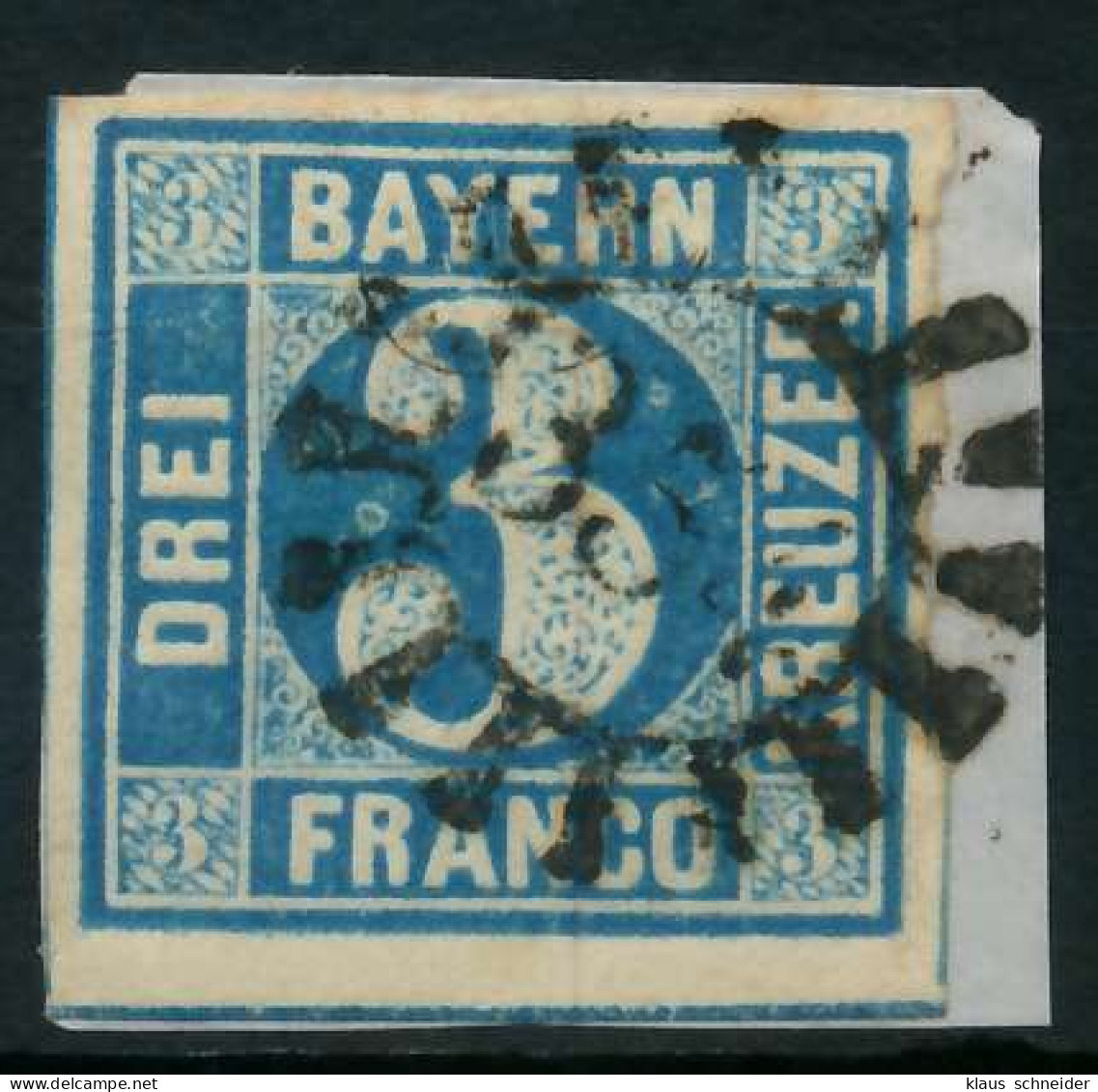 BAYERN MÜHLRADSTEMPEL AUF Nr 2II GMR 354 ZENTR- X882166 - Used