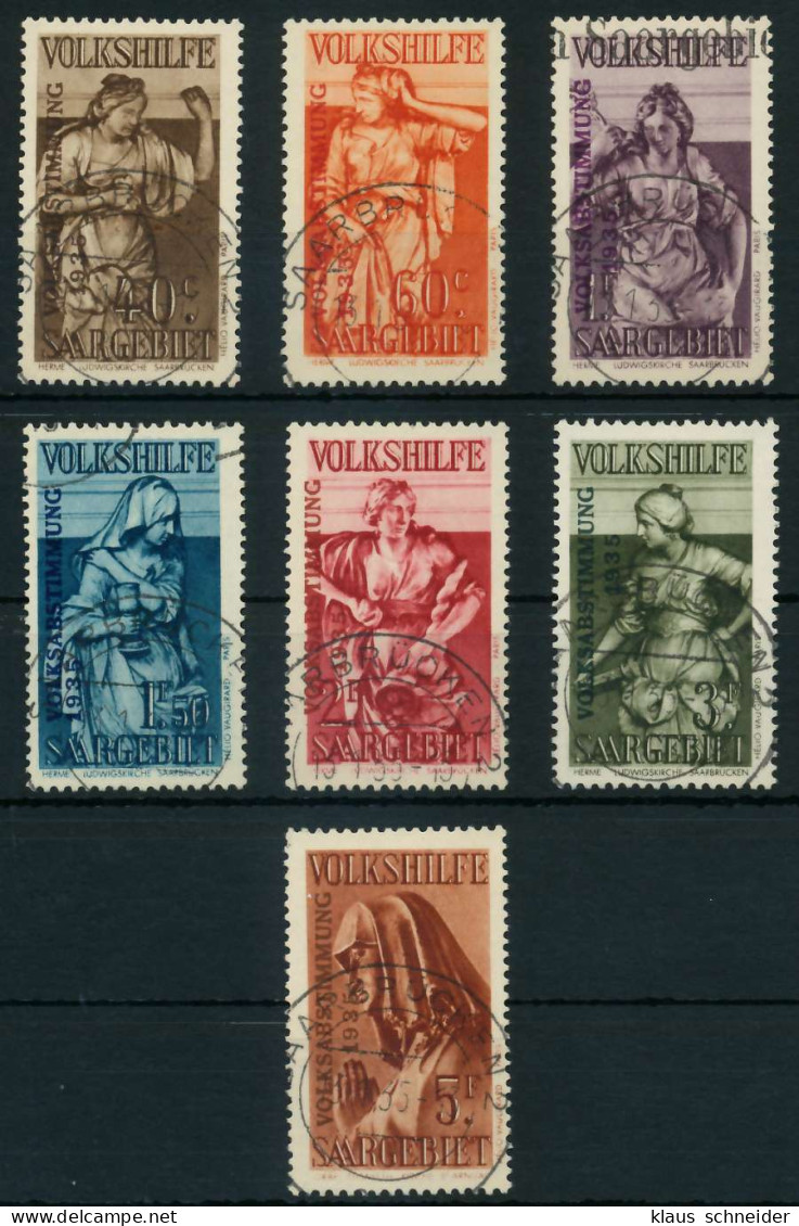 SAARGEBIET 1934 Nr 199-205 Gestempelt Zentrisch X8844F6 - Used Stamps