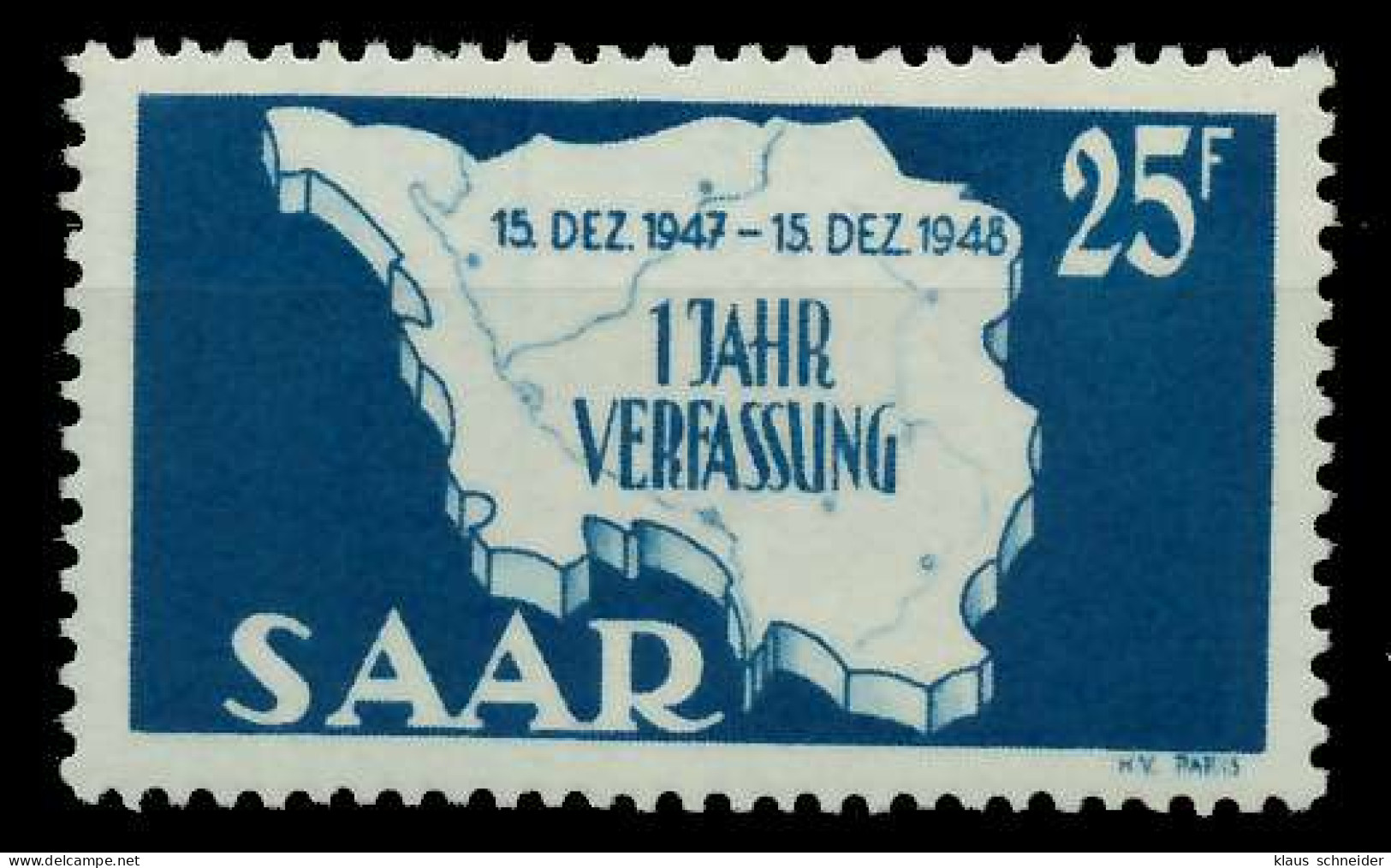 SAARLAND 1948 Nr 261II Postfrisch X884556 - Ungebraucht