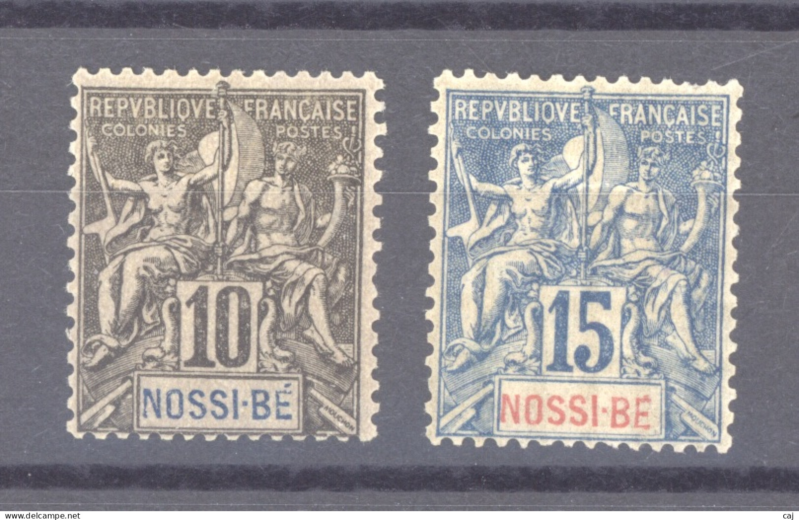 Nossi-Bé  :  Yv  31-32  * - Unused Stamps