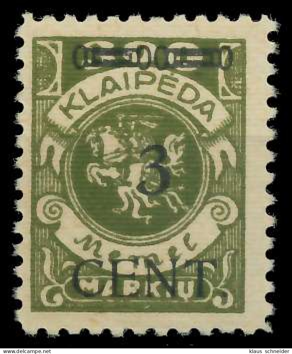 MEMEL 1923 Nr 179I Postfrisch Gepr. X8877F6 - Memel (Klaipeda) 1923