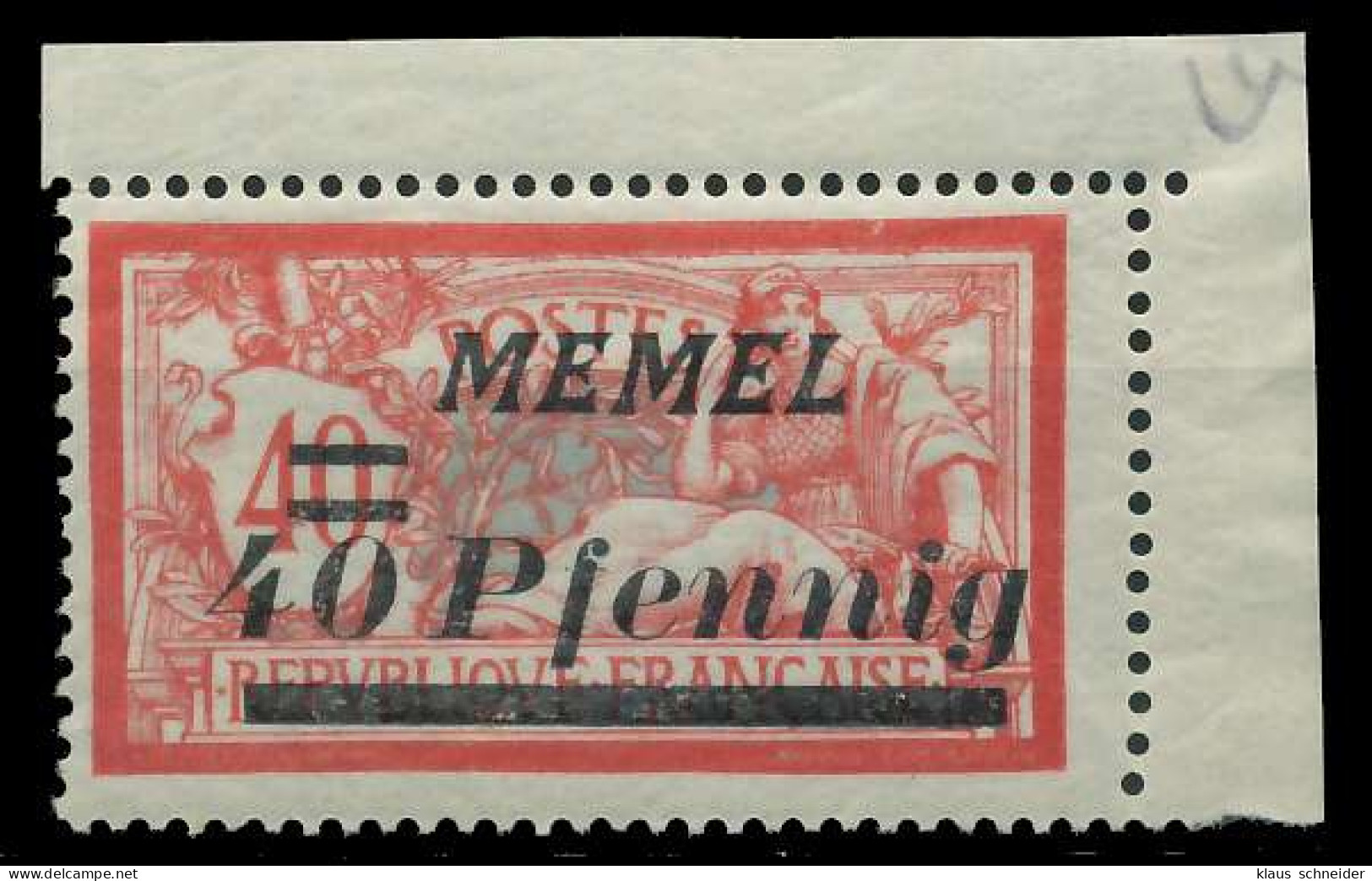 MEMEL 1922 Nr 60 Postfrisch ECKE-ORE X887916 - Memel (Klaipeda) 1923