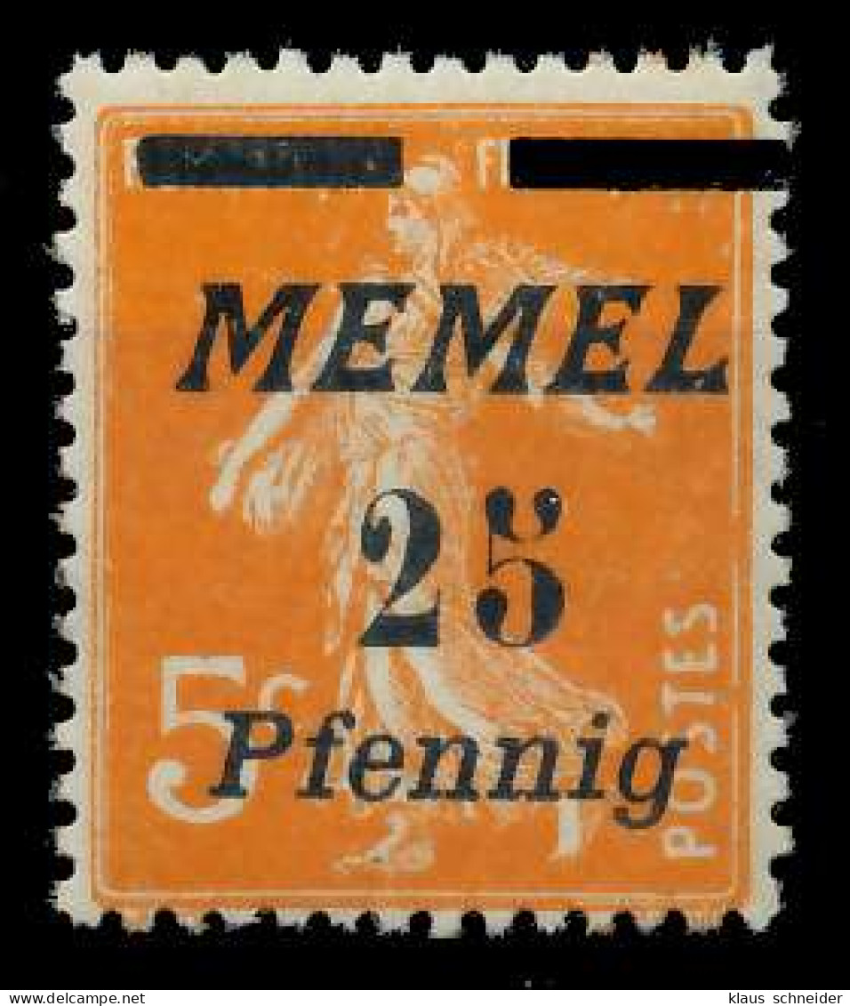 MEMEL 1922 Nr 58 Postfrisch X887942 - Klaipeda 1923