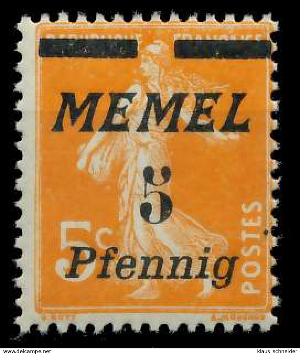 MEMEL 1922 Nr 52 Postfrisch X887A12 - Memelgebiet 1923