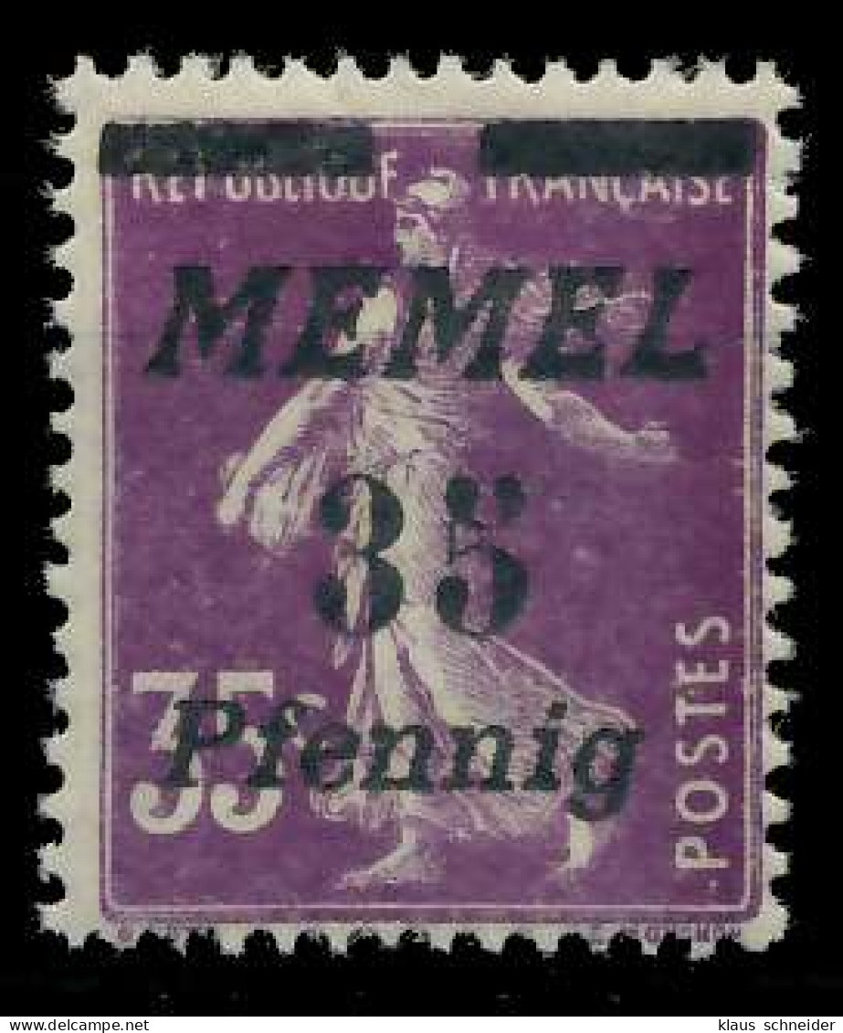 MEMEL 1922 Nr 84 Postfrisch X887A86 - Memel (Klaïpeda) 1923