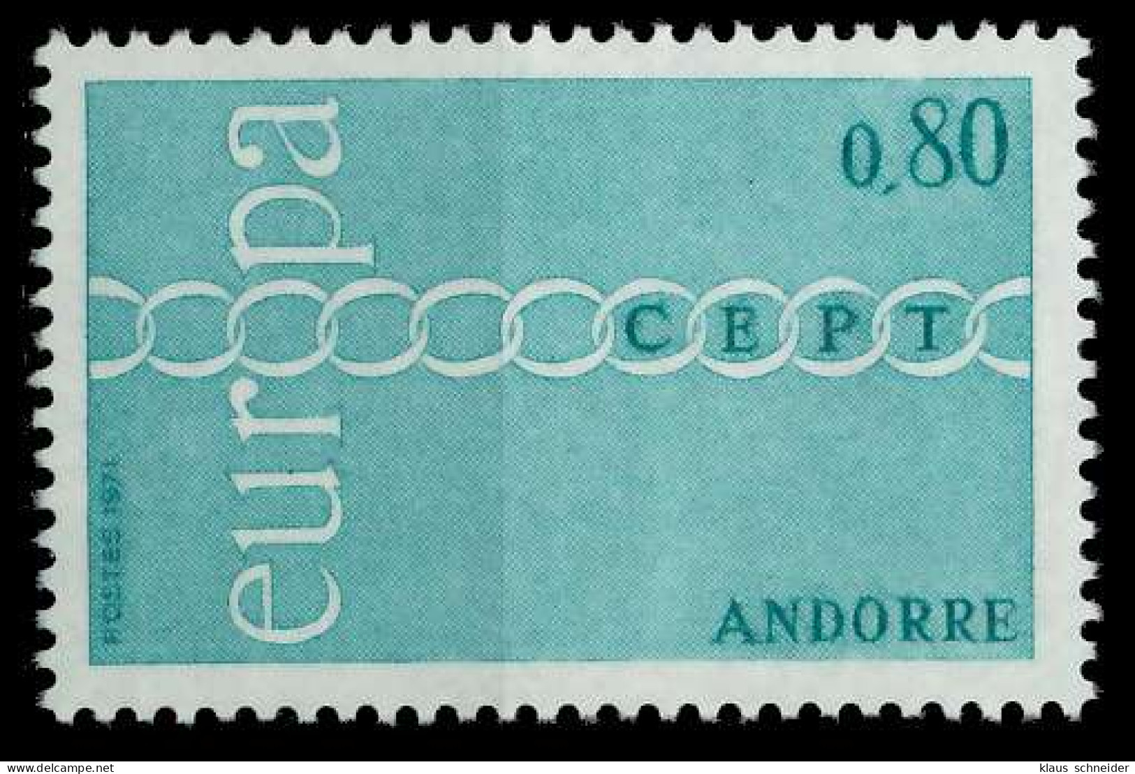 ANDORRA (FRANZ. POST) 1971 Nr 233 Postfrisch X02C686 - Unused Stamps