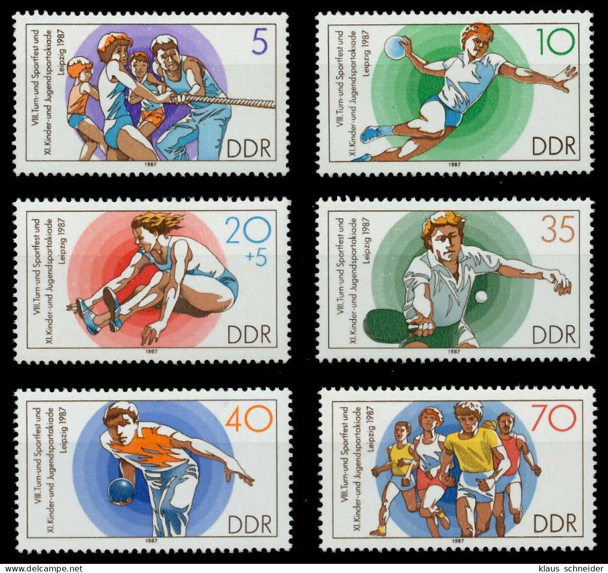 DDR 1987 Nr 3111-3116 Postfrisch SB6FDEE - Unused Stamps