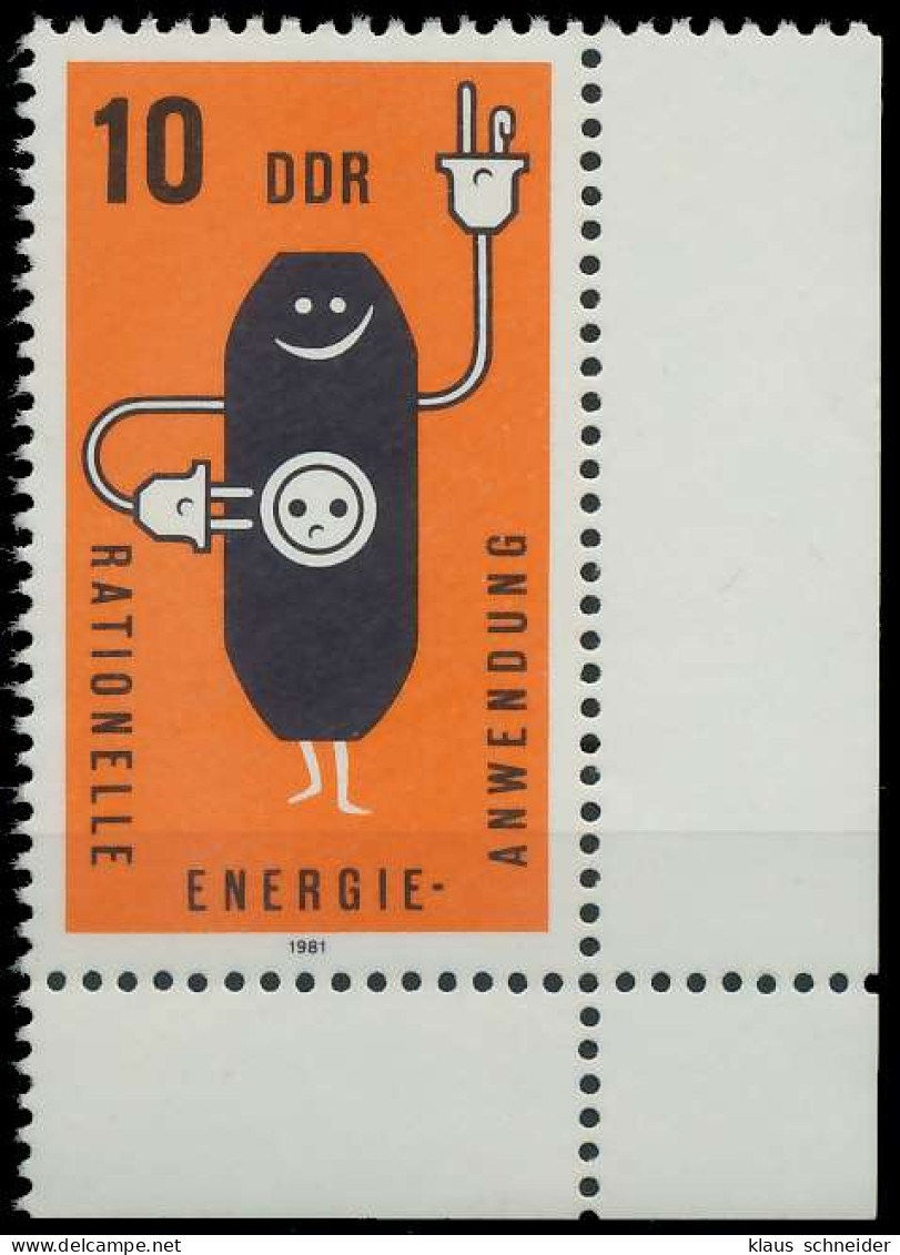DDR 1981 Nr 2601KB Postfrisch ECKE-URE SBB0046 - Neufs