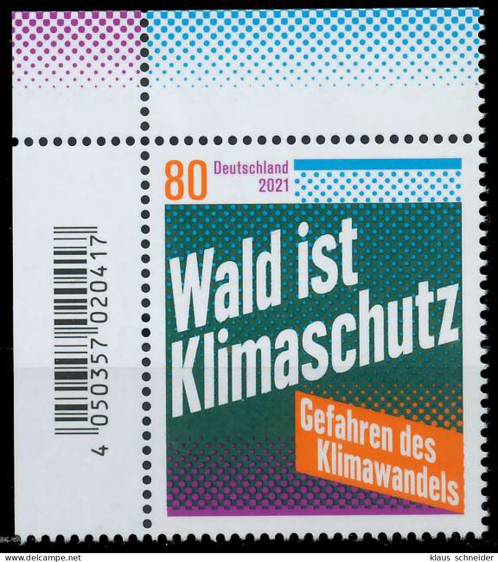 BRD BUND 2021 Nr 3634 Postfrisch ECKE-OLI X525A4E - Unused Stamps