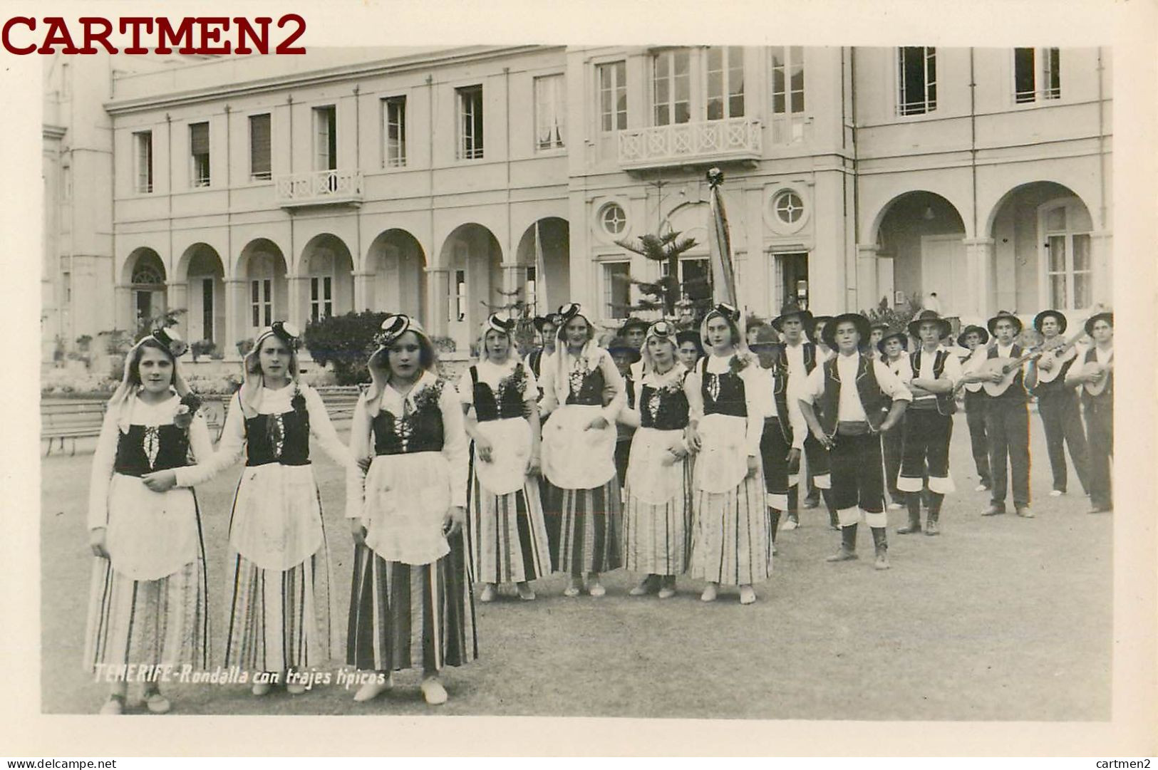 TENERIFE RONDELLA CON TRAJES TIPICOS DANZAS COSTUMBRES ESPANA ISLAS CANARIAS METIER - Tenerife