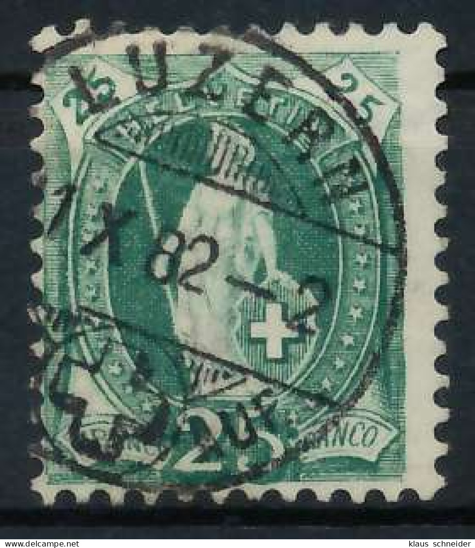 SCHWEIZ STEHENDE HELVETIA Nr 59XAa Zentrisch Gestempelt X6AA516 - Used Stamps