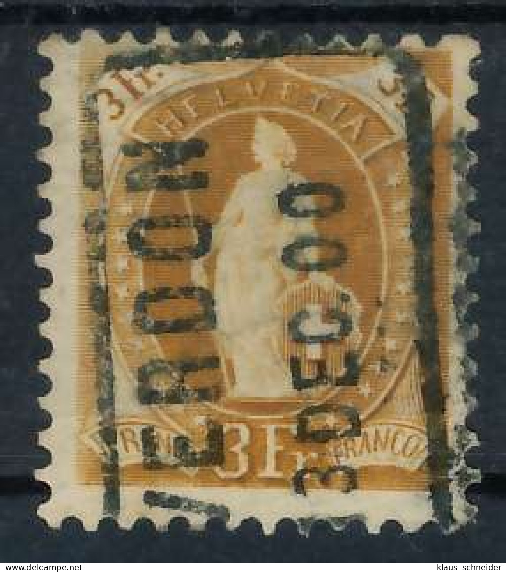 SCHWEIZ STEHENDE HELVETIA Nr 64XA Gestempelt X6AA566 - Used Stamps