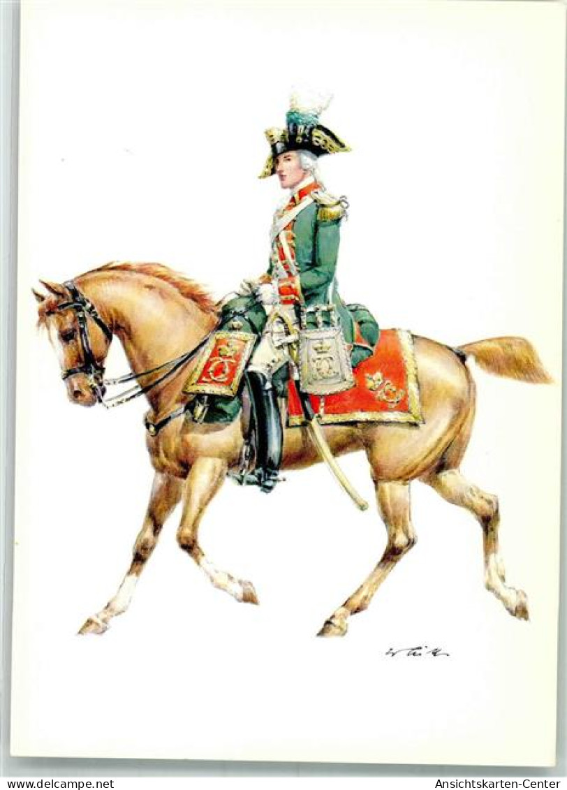 39806411 - Herzogtum Wuerttemberg 1782 - Leichte Jaeger Garde Uniform  Sign. W. Tritt  Serie II Nr. 19102 - Régiments