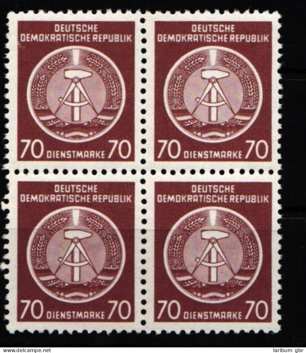 DDR Dienstmarken A 16 Postfrisch Als Viererblock, Vorgefaltet #KO481 - Andere & Zonder Classificatie