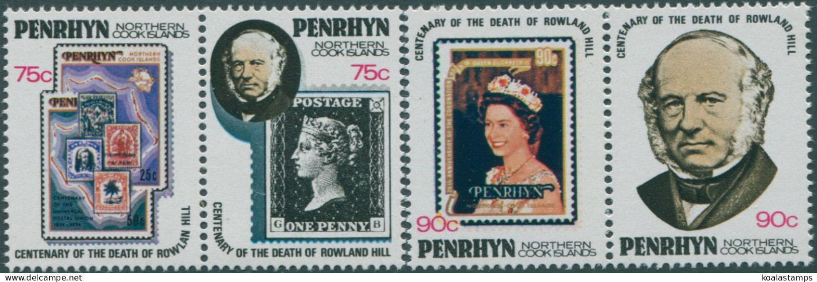Cook Islands Penrhyn 1979 SG128-131 Sir Rowland Hill Set MNH - Penrhyn