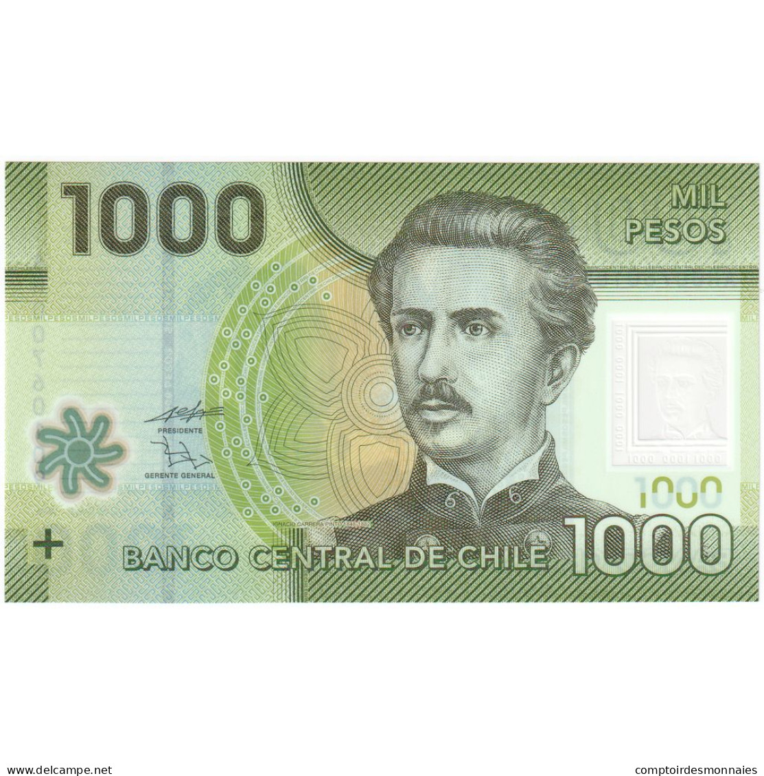 Chili, 1000 Pesos, 2010, KM:161, NEUF - Chile