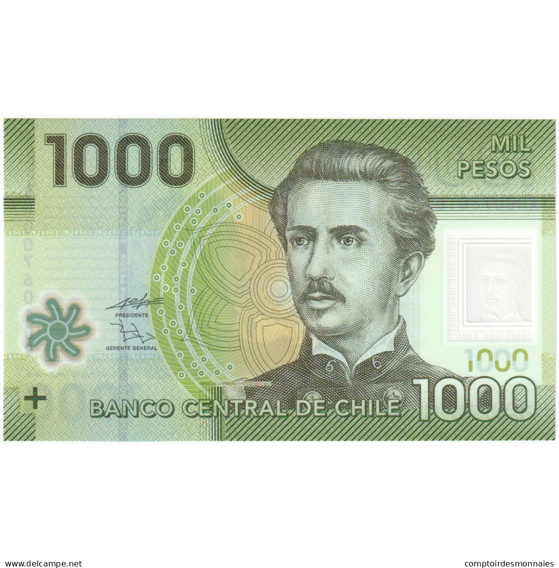 Chili, 1000 Pesos, 2010, KM:161, NEUF - Chili