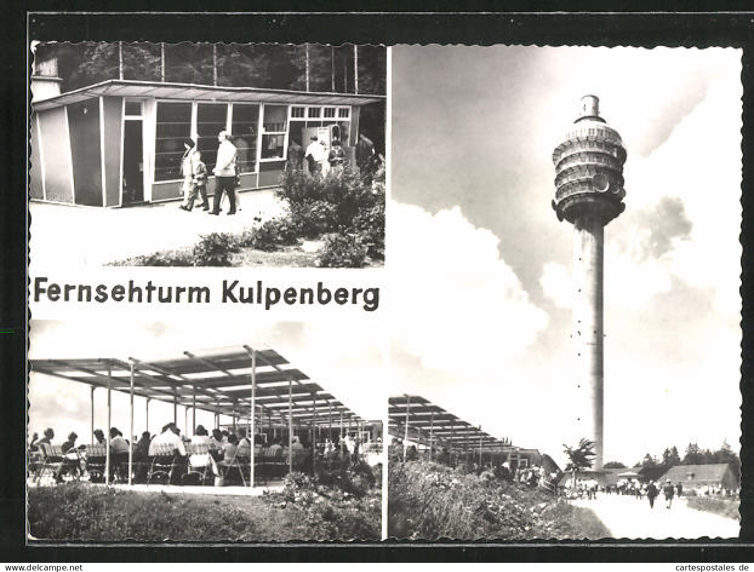 AK Kulpenberg /Kyffhäuser, Fernsehturm Kulpenberg Mit Terrassen-Gaststätte  - Kyffhaeuser