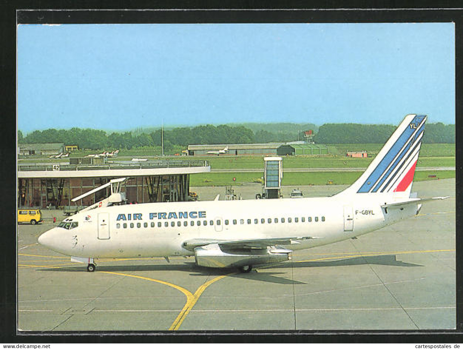 AK Flugzeug, 019 Air France Boeing 737-228  - 1946-....: Moderne