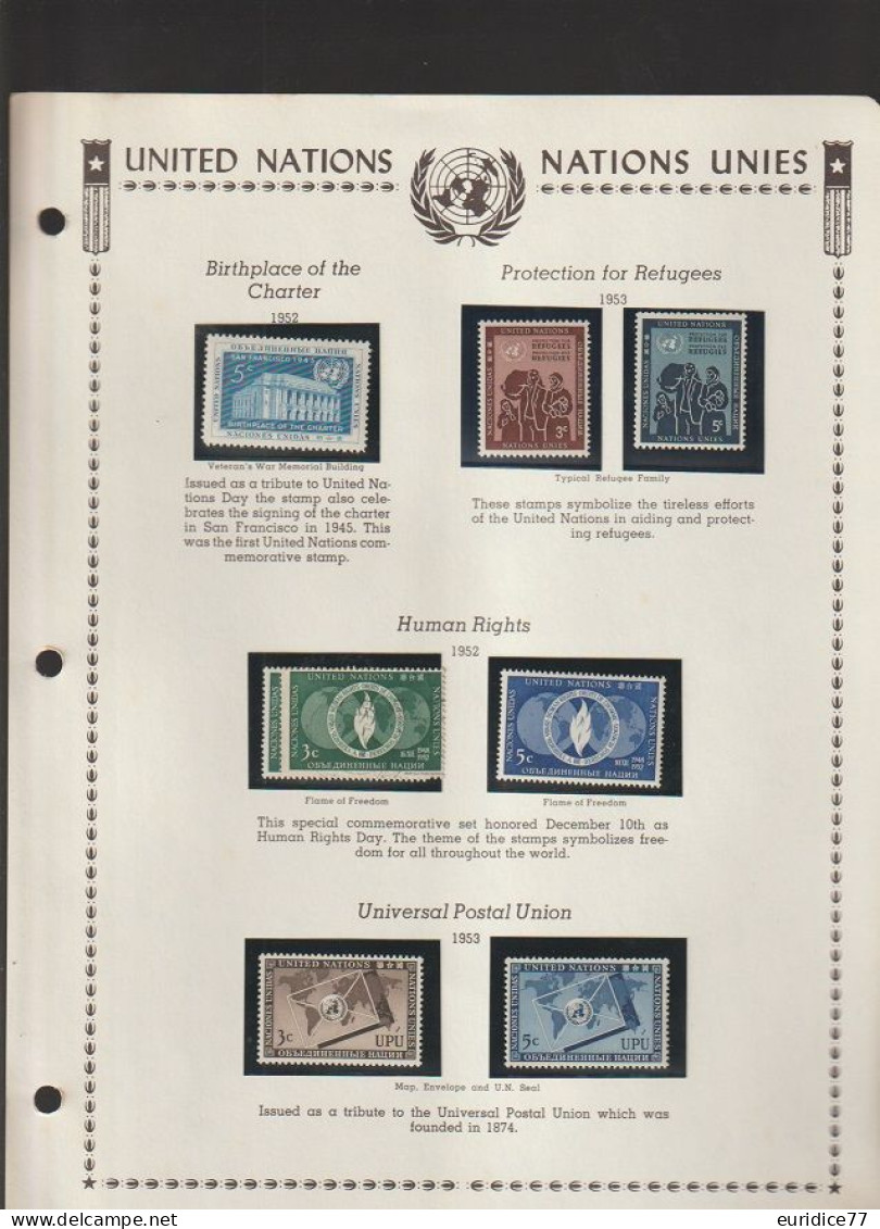 United Nations Collection 1951-1983 Aprox. Alto Valor En Catalogo - Collections (en Albums)
