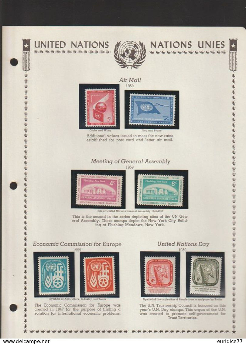 United Nations collection 1951-1983 aprox. Alto valor en catalogo