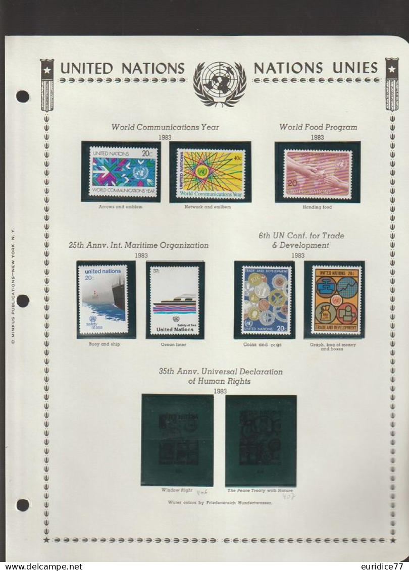 United Nations collection 1951-1983 aprox. Alto valor en catalogo