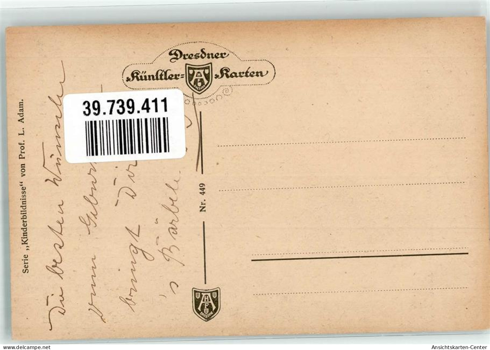 39739411 - Sign. Adam L. Heideprinzesschen AHF Nr.449 - Andere & Zonder Classificatie