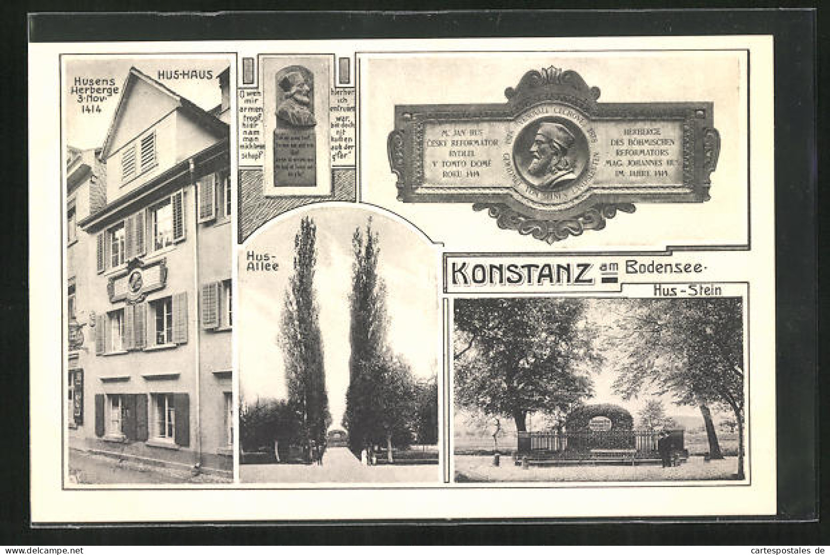 AK Konstanz /Bodensee, Hus-Haus, Hus-Allee  - Konstanz
