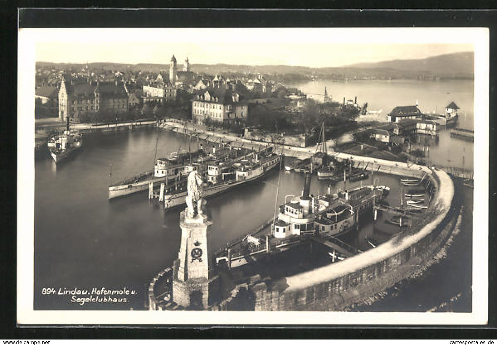 AK Lindau /Bodensee, Hafenmole Und Segelclubhaus  - Lindau A. Bodensee