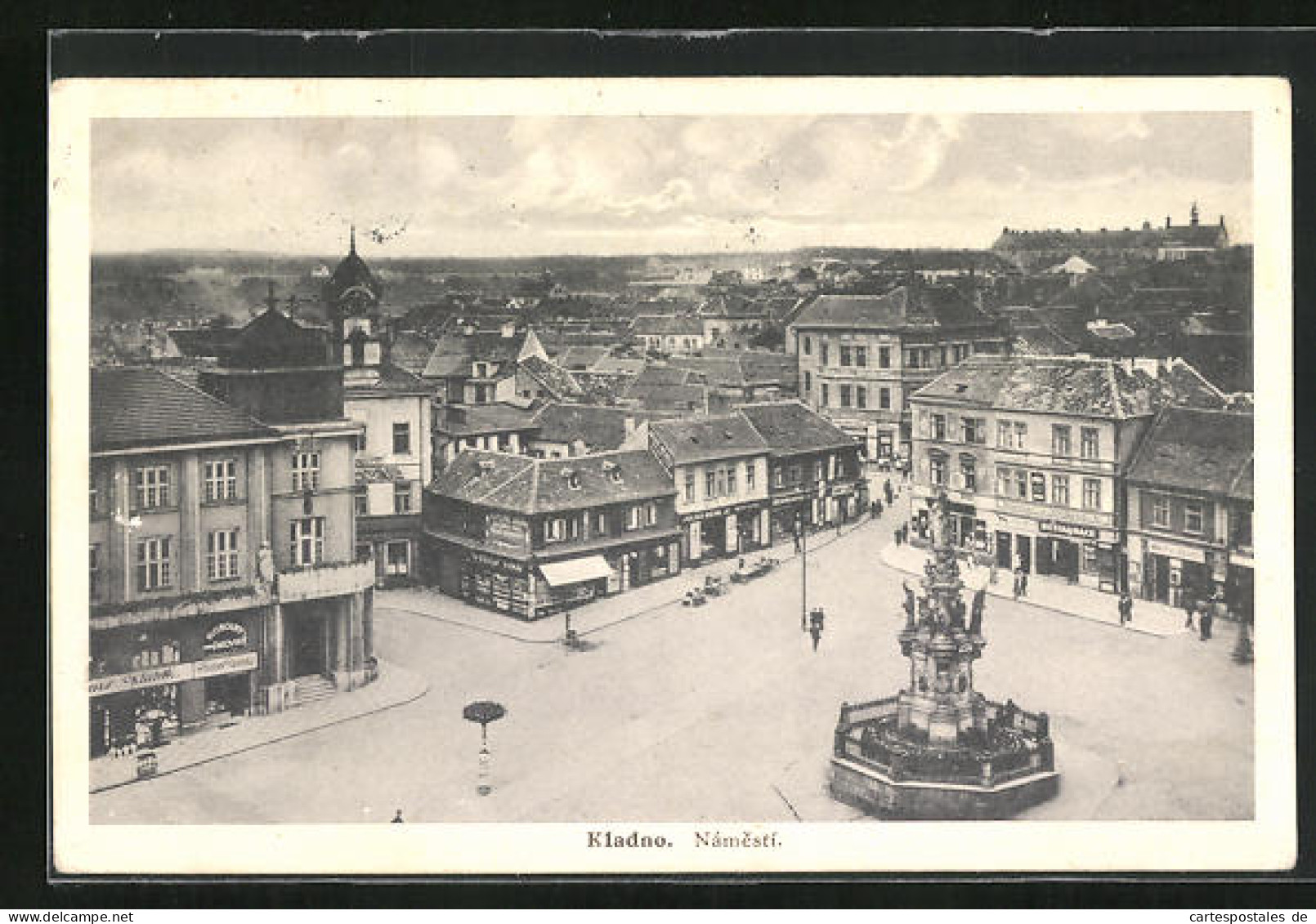 AK Kladno, Nàmesti, Marktplatz Aus Der Vogelschau  - Tchéquie