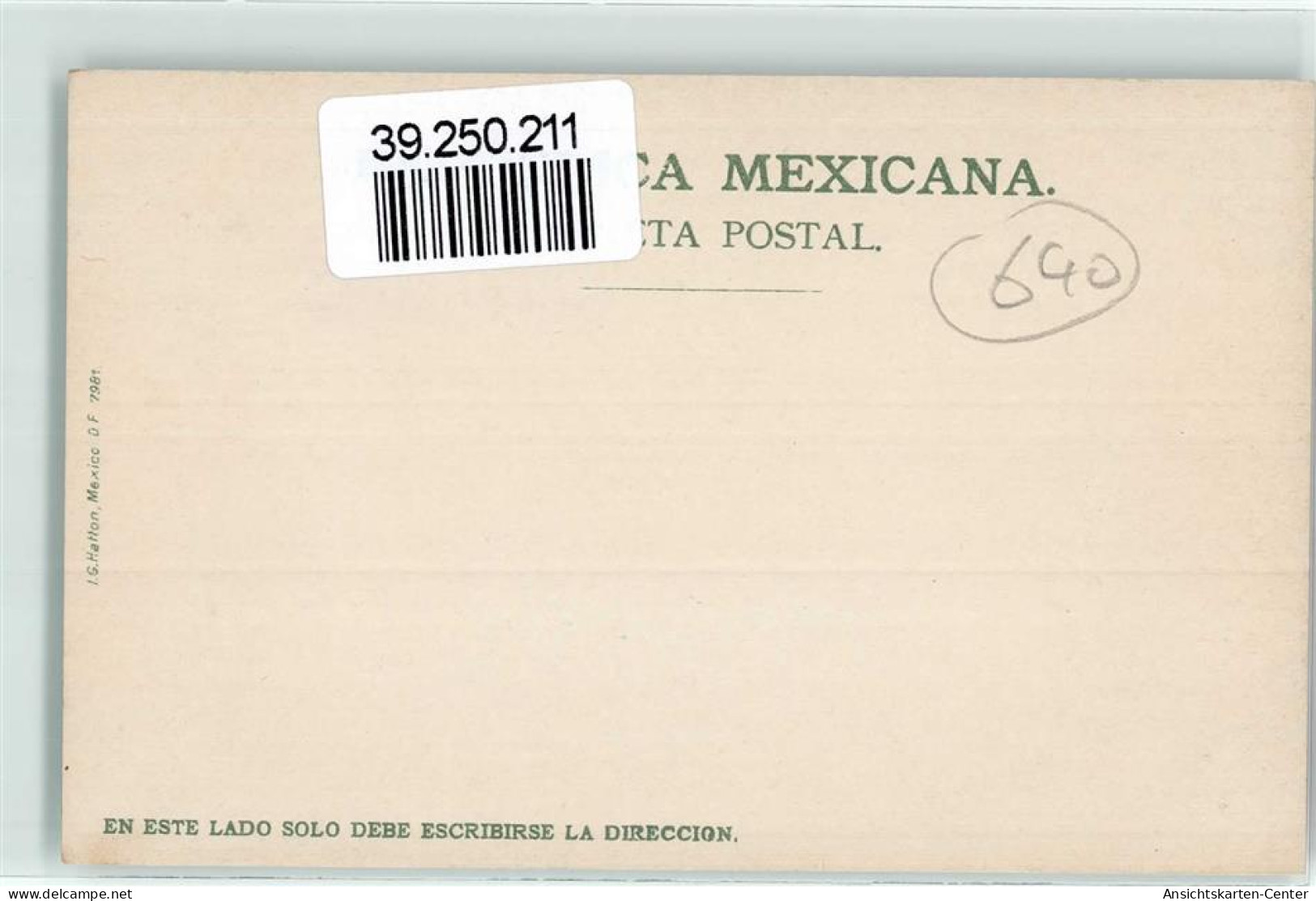 39250211 - Mexiko City - Sonstige & Ohne Zuordnung