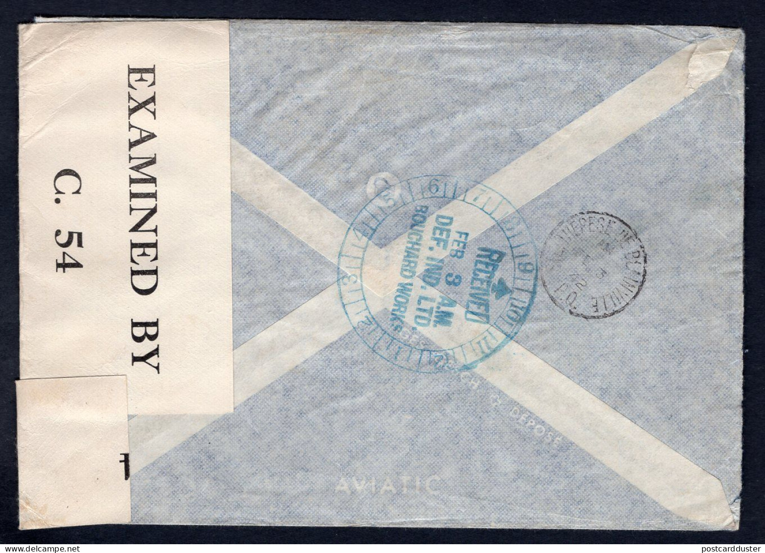 SWITZERLAND 1942 Censored Airmail Cover To Canada, Via Lisbon Portugal (p854) - Covers & Documents
