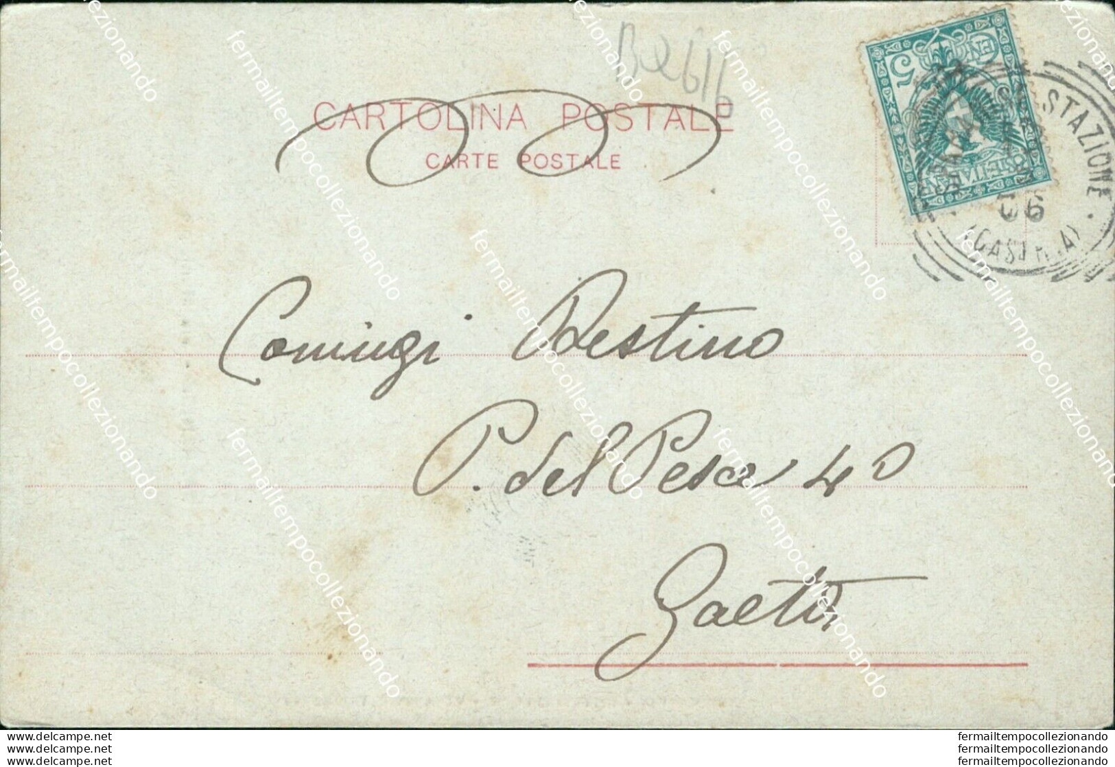 Bq616 Cartolina Sparanise Via Municipio Bella!1906 Provincia Di Caserta Campania - Caserta