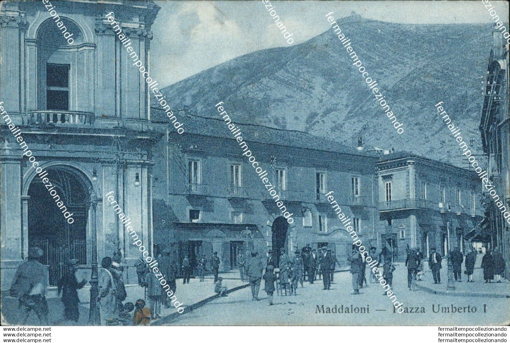 Bu24 Cartolina Maddaloni Piazza Umberto I Provincia Caserta Campania - Caserta